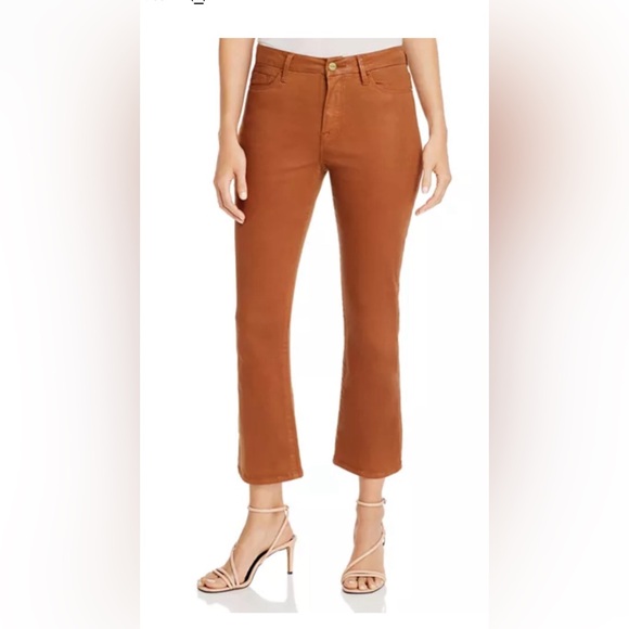 Frame - Le Crop Mini Boot - Caramel Coated - Size 26 - Picture 1 of 6